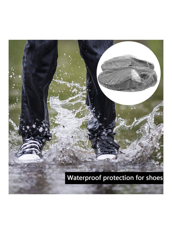 10-Piece Disposable Single-Use Waterproof Bath Cap White 41cm - Image 5