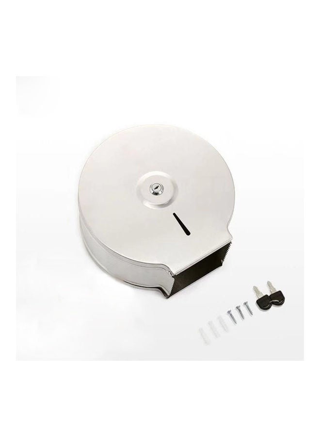 Wall Mounted Paper Towel Dispenser Kit Silver 29 x 11 x 27cm - Image 1