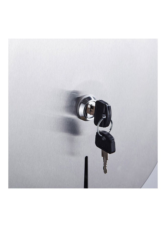 Wall Mounted Paper Towel Dispenser Kit Silver 29 x 11 x 27cm - Image 4