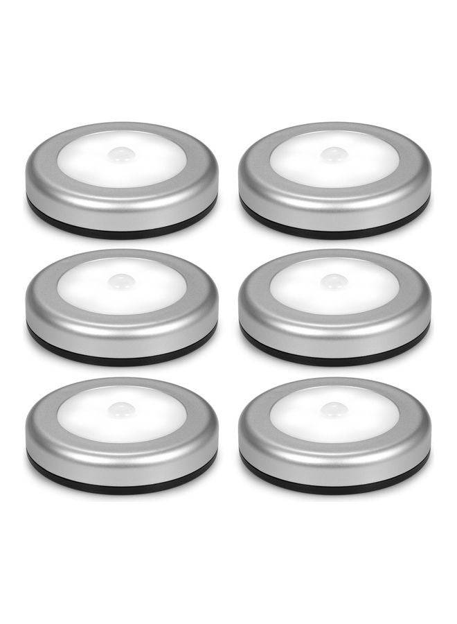Generic 6-Piece Ultra-Bright LED Magnetic Motion Sensor Light White  - Image 1
