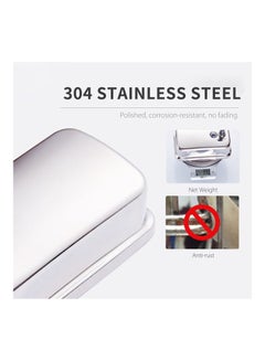 Stainless Steel Wall Mounted Manual Soap Dispenser Silver 800ml - v1627897539/N49685688A_7