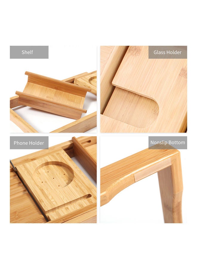 Bathtub Caddy Tray Brown 76 x 5.50 x 24cm - Image 3