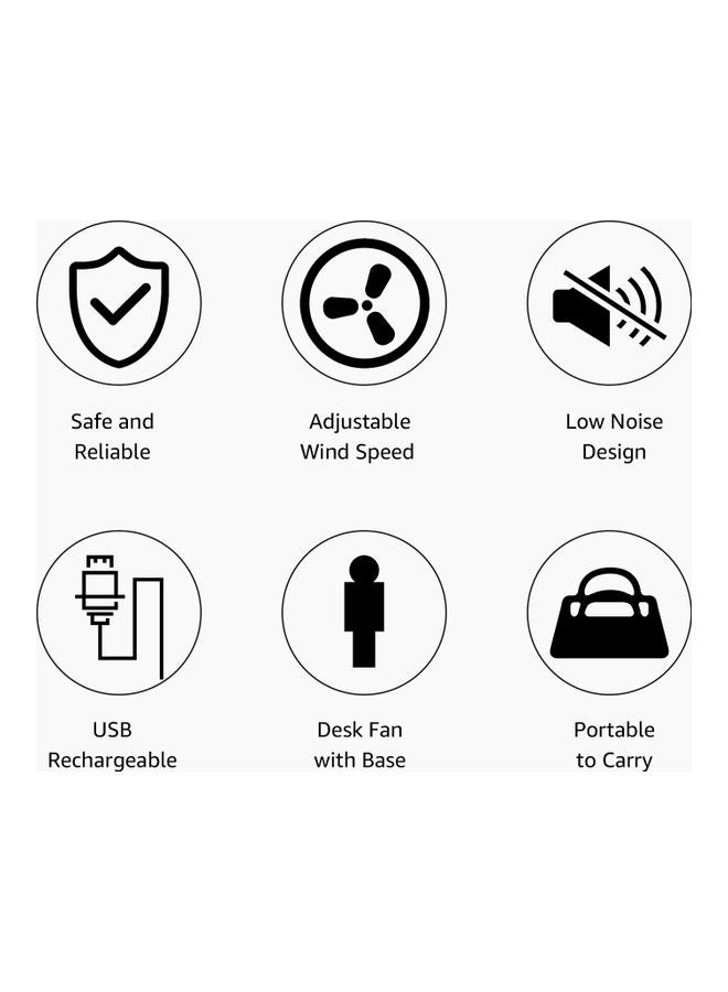 Mini Handheld Fan H39168P-1-LM Pink - Image 4