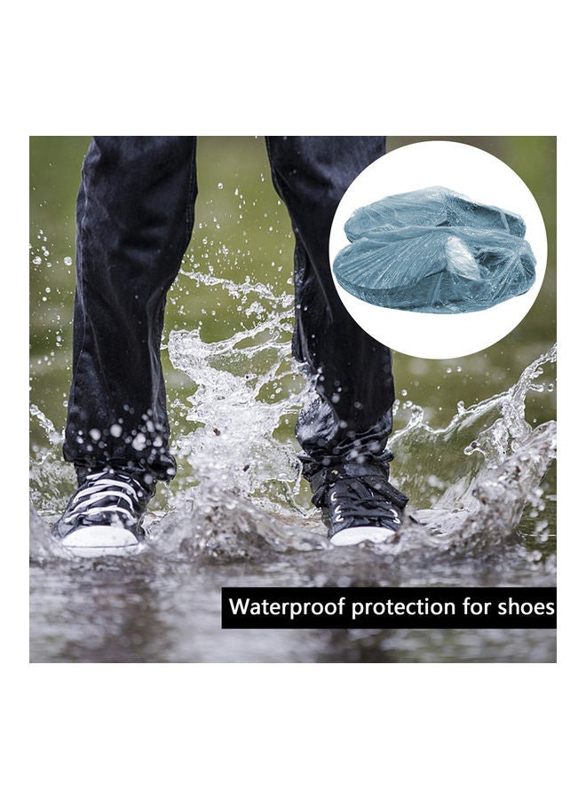 10-Piece Disposable Single-Use Waterproof Bath Cap Blue 41cm - Image 3