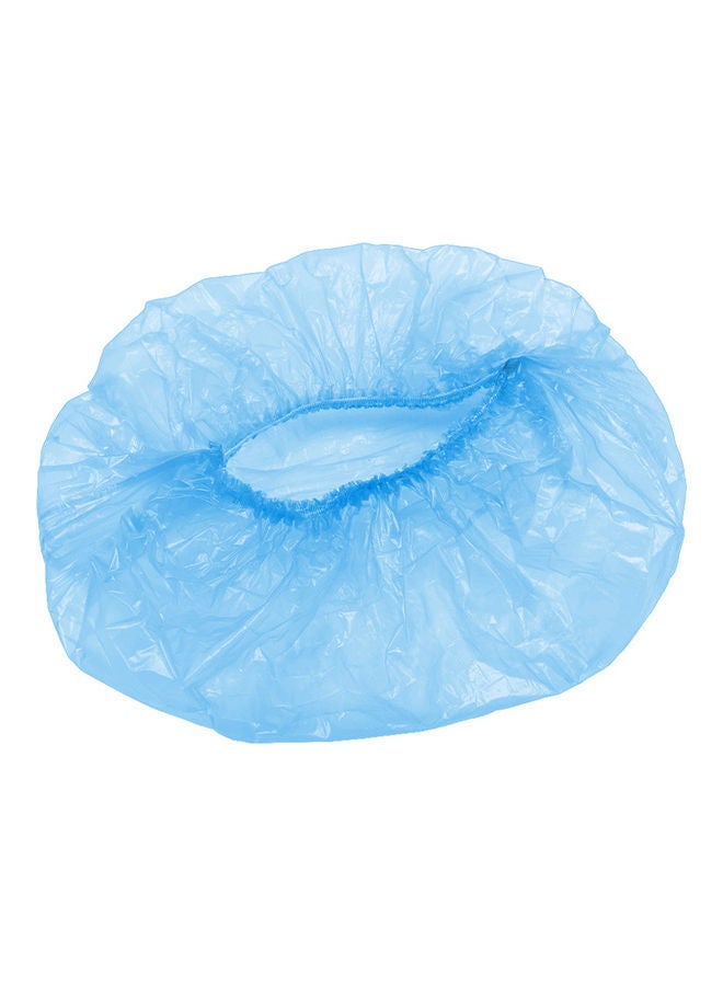 10-Piece Disposable Single-Use Waterproof Bath Cap Blue 41cm - Image 4