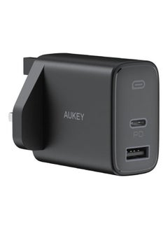 Aukey Swift 32W 2-Port PD Wall Charger PA-F3S Black  - Image 1