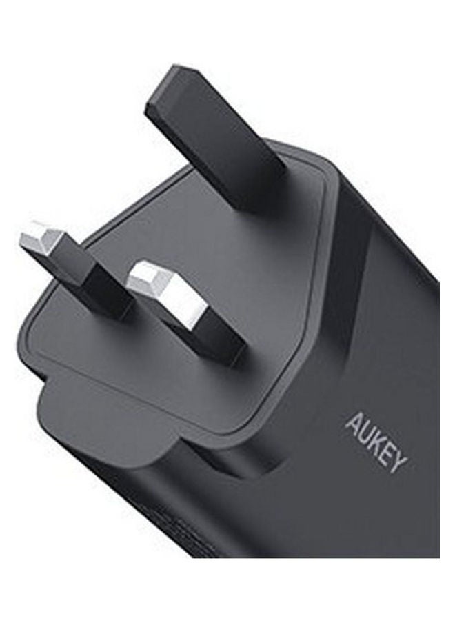 أوكي سويفت شاحن جداري USB-C PD مدخلين بقدرة 32 واط PA-F3S أسود  - Image 3