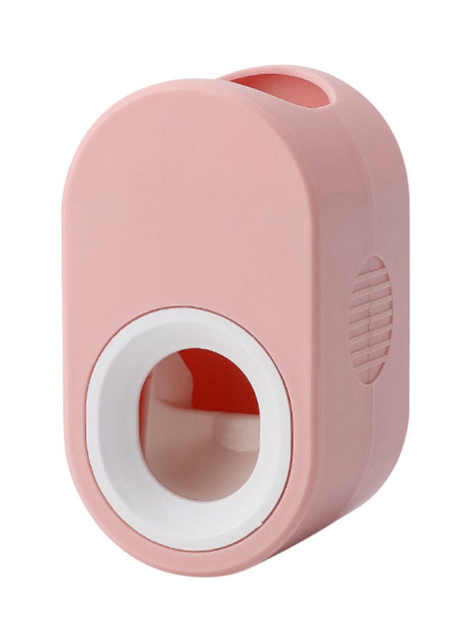 Wall Mounted Automatic Toothpaste Dispenser Pink/White 12 x 7 x 7cm - Image 1