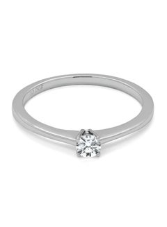 STARGEMS 18K Four Prong White Gold Diamond Ring  - Image 1