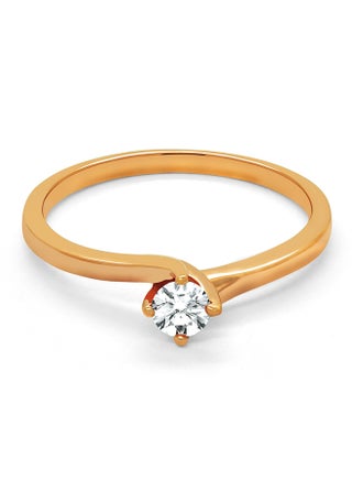 18K Rose Gold Diamond Ring - v1627899639/N49497555A_1