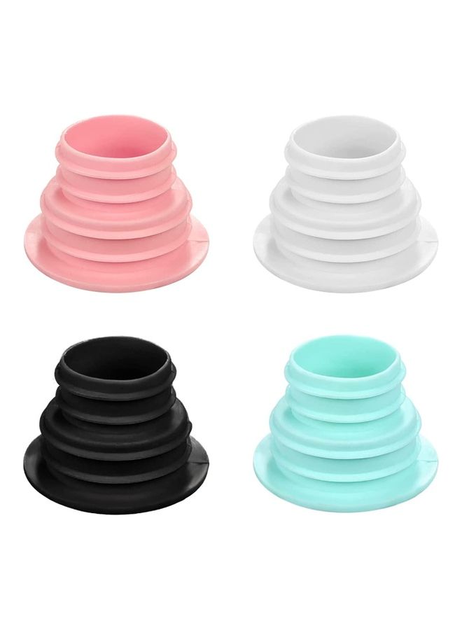 AIWANTO 4-Piece Drain Pipe Seal Ring for Bathroom Multicolour  - Image 1
