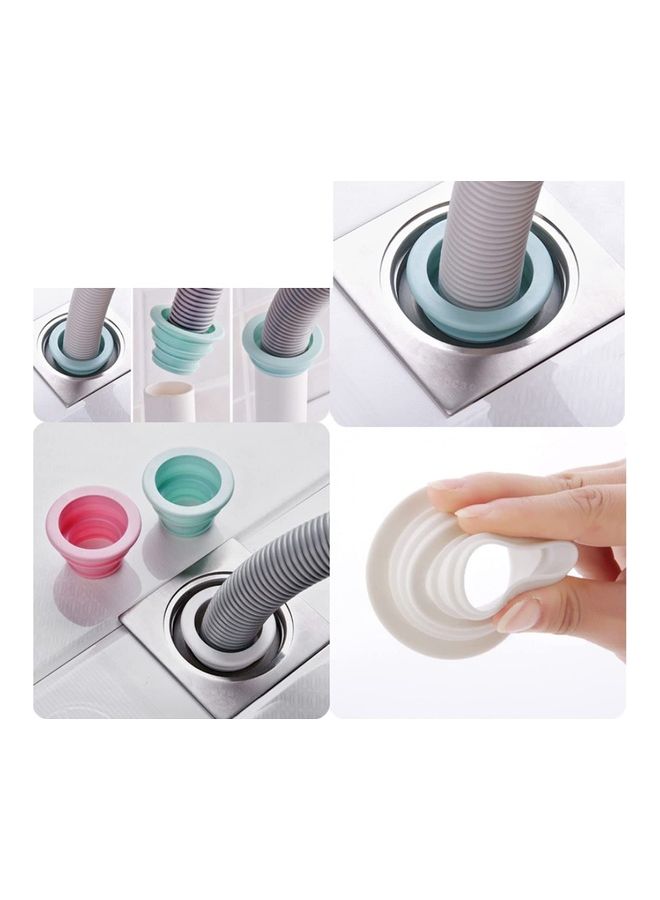 AIWANTO 4-Piece Drain Pipe Seal Ring for Bathroom Multicolour  - Image 4