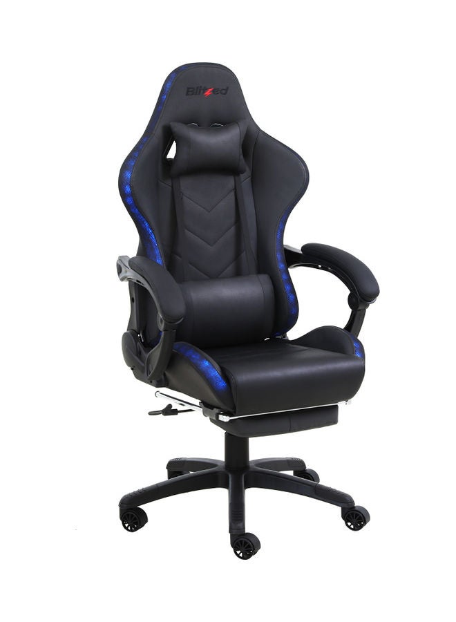 Blitzed RGB Gaming Chair With Retractable Footrest And Lumbar Pillow Black - Image 1