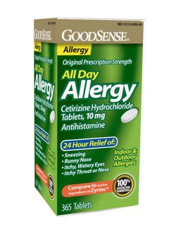 GOODSENSE All Day Allergy 10 Mg Antihistamine Cetirizine Hydrochloride Tablets  - Image 1