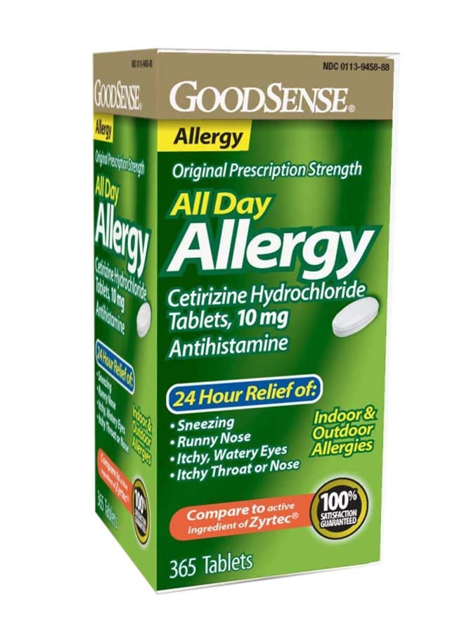 GOODSENSE - All Day Allergy 10 Mg Antihistamine Cetirizine Hydrochloride Tablets - Image 1