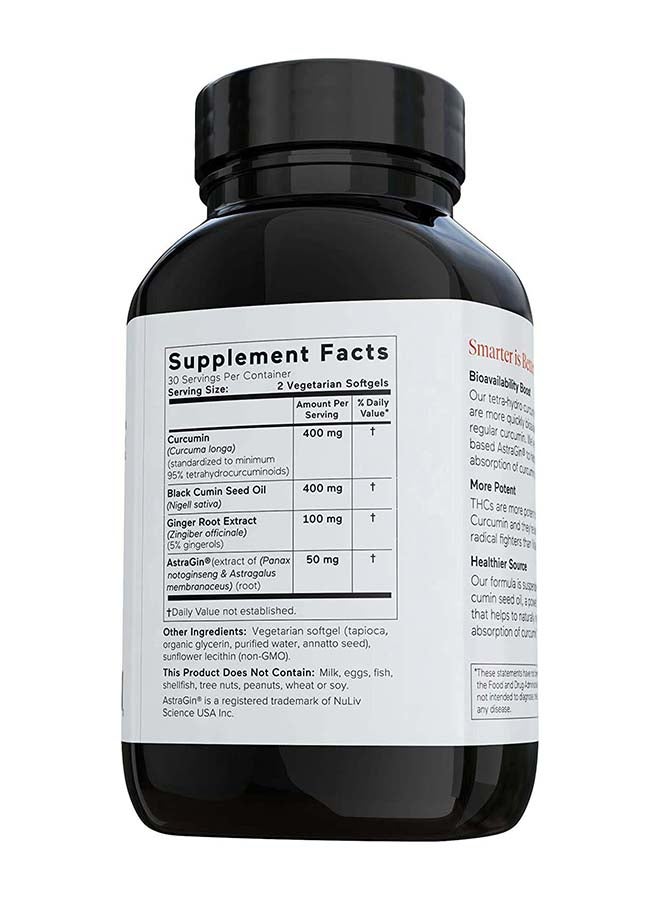 SMARTERNUTRITION Curcumin With Black Seed Oil Softgels - Image 2
