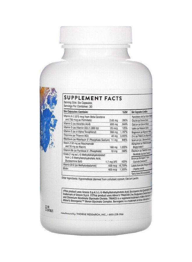 Thorne Research Men's Multi 50+  Comprehensive Daily Multi-Vitamin - Image 2