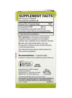 Terry Naturally Andrographis EP80 Extra Strength Capsules  - Image 2