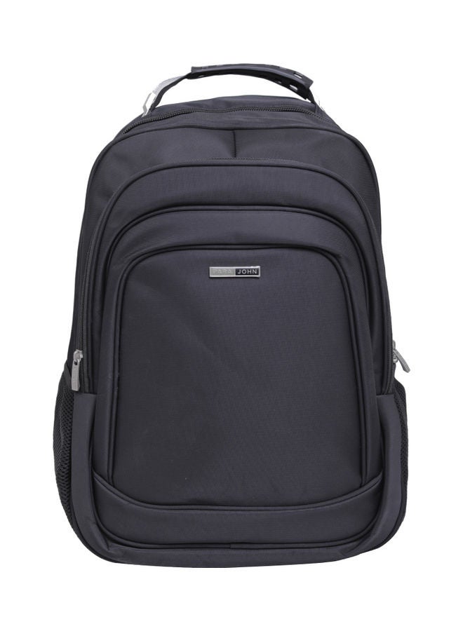 PARAJOHN Logo Detail Laptop Backpack Black - Image 1