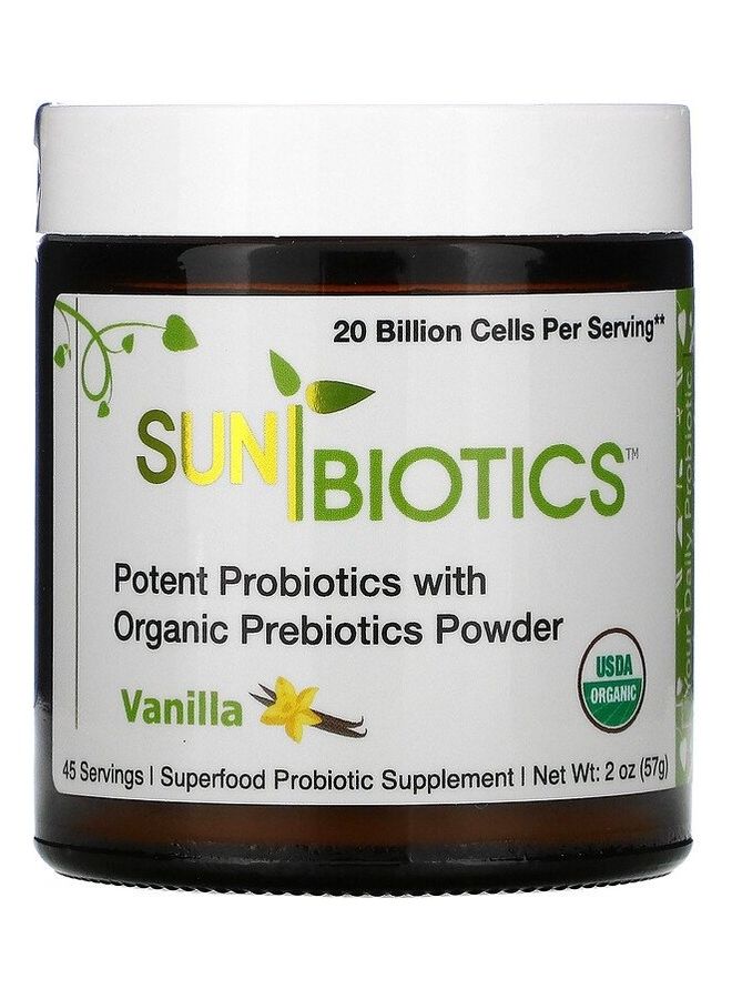 Potent Probiotics with Organic Prebiotics Powder, Vanilla - v1627905859/N49691863A_1