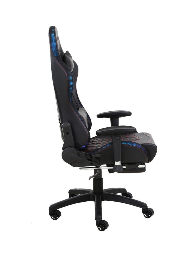 Blitzed RGB Gaming Chair With Retractable Footrest And Lumbar Pillow Black - Image 4