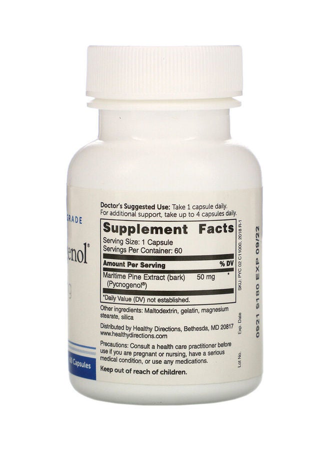 دي آر. ويتاكر كبسولات بيكنوجينول من الدرجة السريرية - Image 2