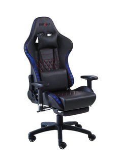 Blitzed RGB Gaming Chair With Retractable Footrest And Lumbar Pillow Black  - Image 3