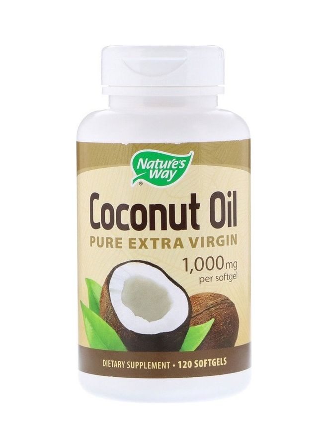 ناتشور واي Coconut Oil Pure Extra Virgin 1,000 Mg - Image 1