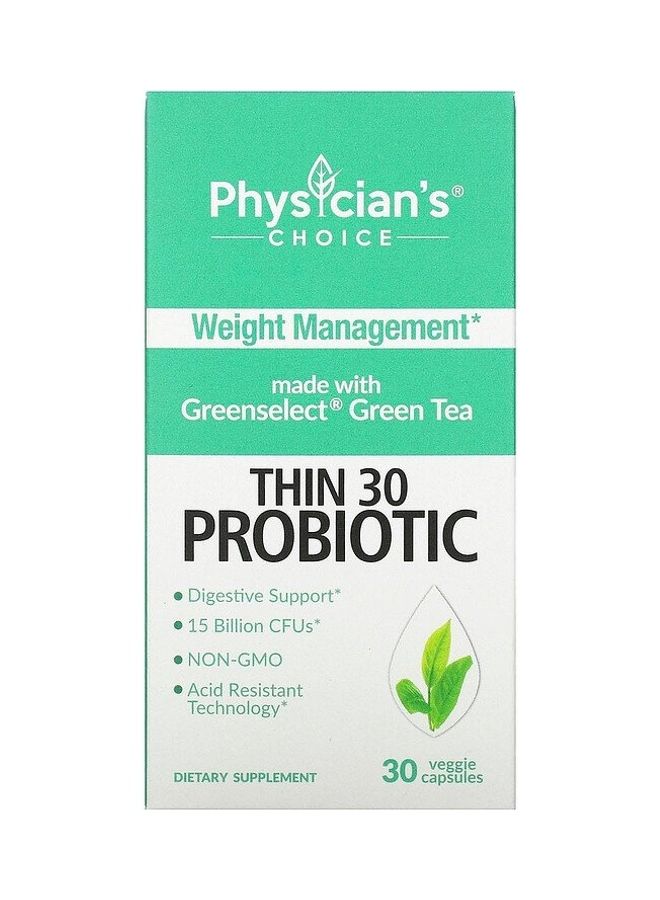 Physician's CHOICE Thin 30 Probiotic Capsules  - Image 1