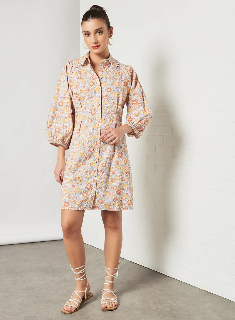 Y.A.S Floral Shirt Dress