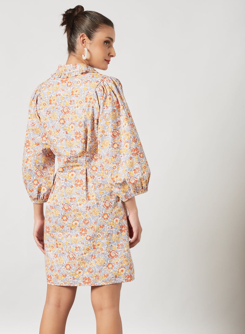 Y.A.S - Floral Shirt Dress Multicolour - Image 1