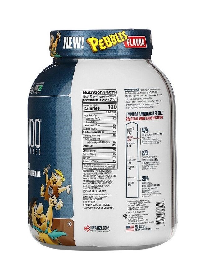 ISO100 Hydrolyzed, Whey Protein Isolate, Cocoa Pebbles