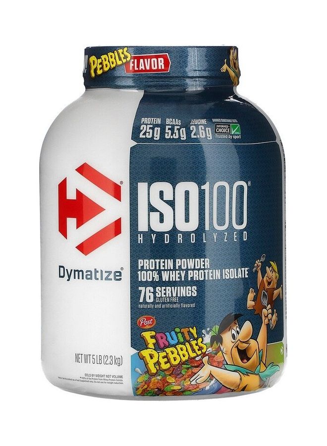 Dymatize ISO 100 Hydrolyzed Protein Powder - Fruity Pebbles, 5lbs, 76 servings  - Image 1