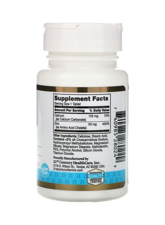 21st CENTURY - Chelated Zinc 50 Mg - Image 1
