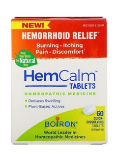 Boiron HemCalm Tablets, Hemorrhoid Relief Tablets  - Image 1