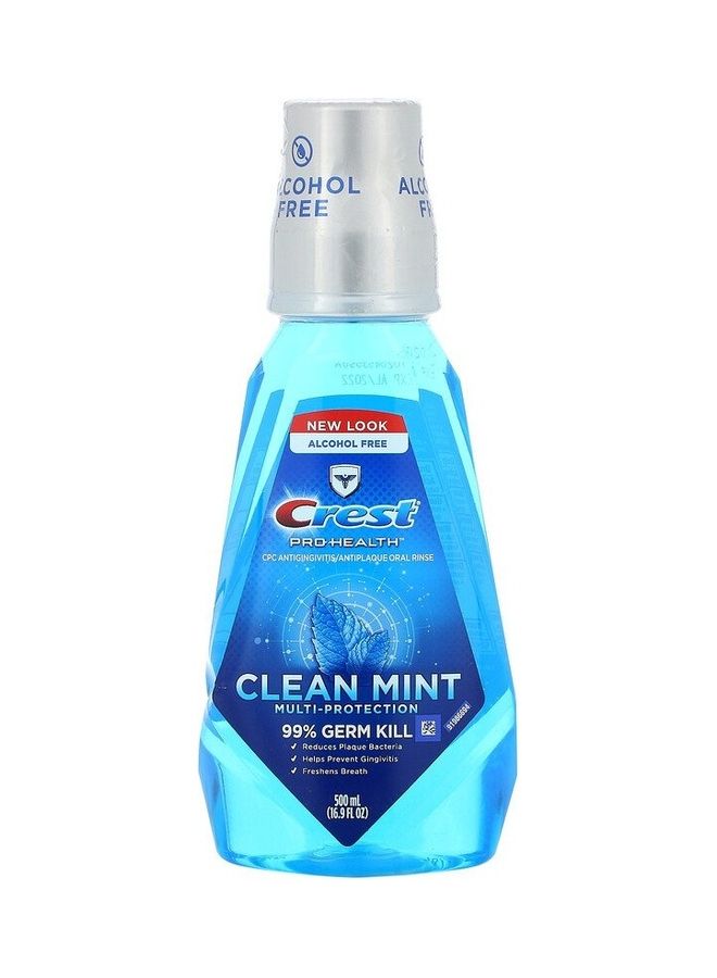 Crest Pro Health, Clean Mint Multi-Protection Mouthwash 500ml  - Image 1