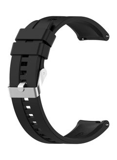Generic Replacement Silicone Bracelet Strap Wristband For Huawei watch 3/watch 3 Pro  22mm Black  - Image 2