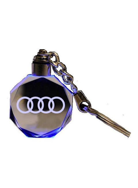 Keychain With Audi Car Logo And Light