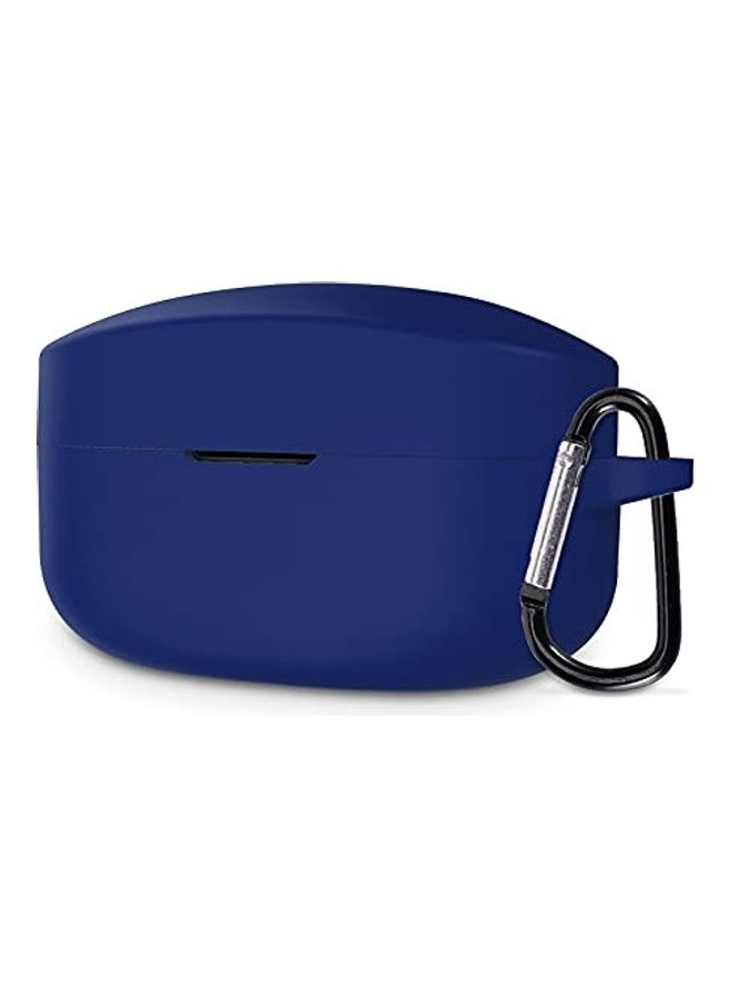 Protective Case Cover with Carabiner For Sony WF-1000XM4 Wireless Earbuds Blue - Image 1