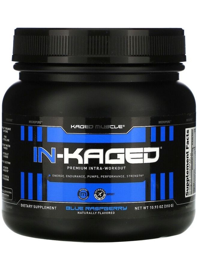 In-Kaged, Premium Intra-Workout, Blue Raspberry