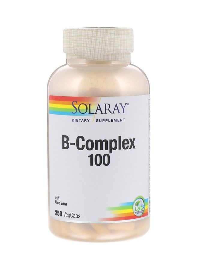 Solaray B-Complex 100 with Aloe Vera Capsules  - Image 1