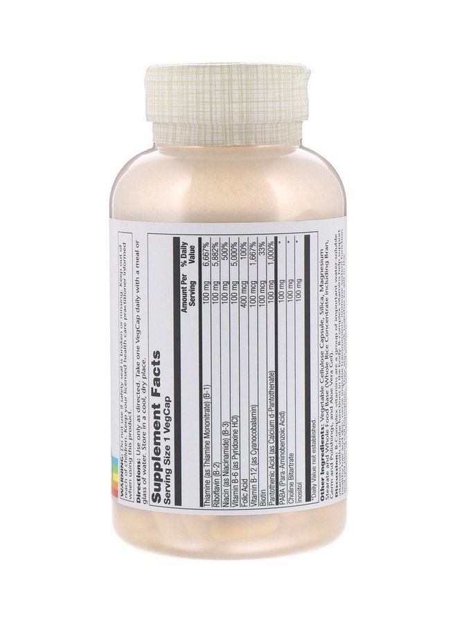 Solaray B-Complex 100 with Aloe Vera Capsules  - Image 2