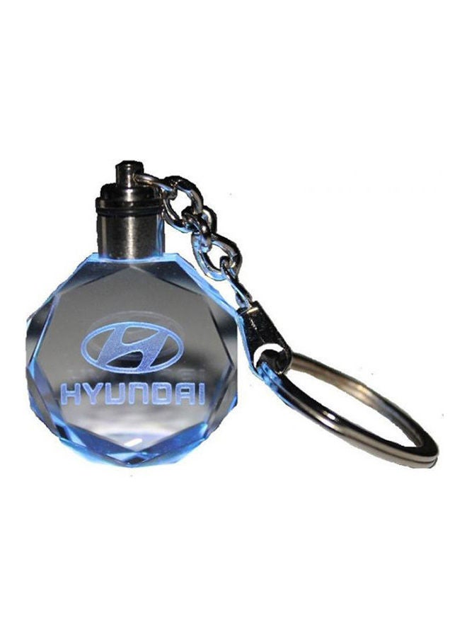 Generic Keychain With Hyundai Car Logo And Light