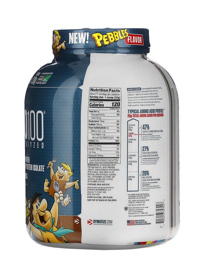Dymatize ISO100 Hydrolyzed Protein Powder, Cocoa Pebbles - Image 2