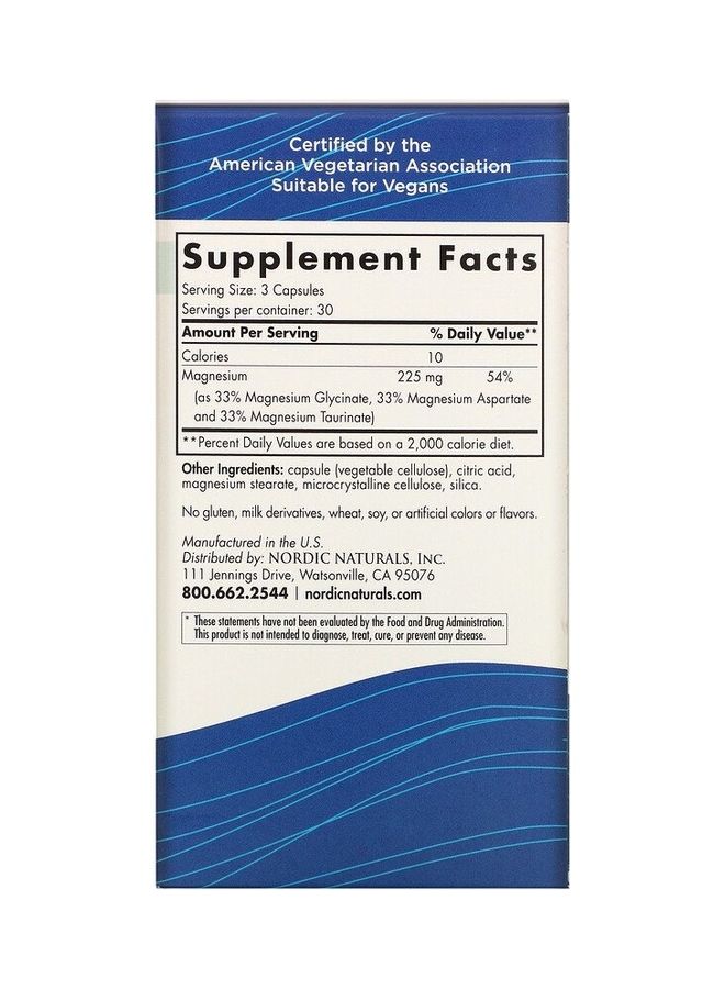 NORDIC NATURALS - Magnesium Complex  90 Capsules - Image 1