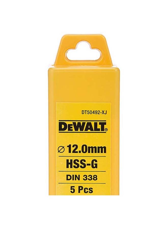 DEWALT 5-Piece HSS Drill Bit Set Silver  - Image 2
