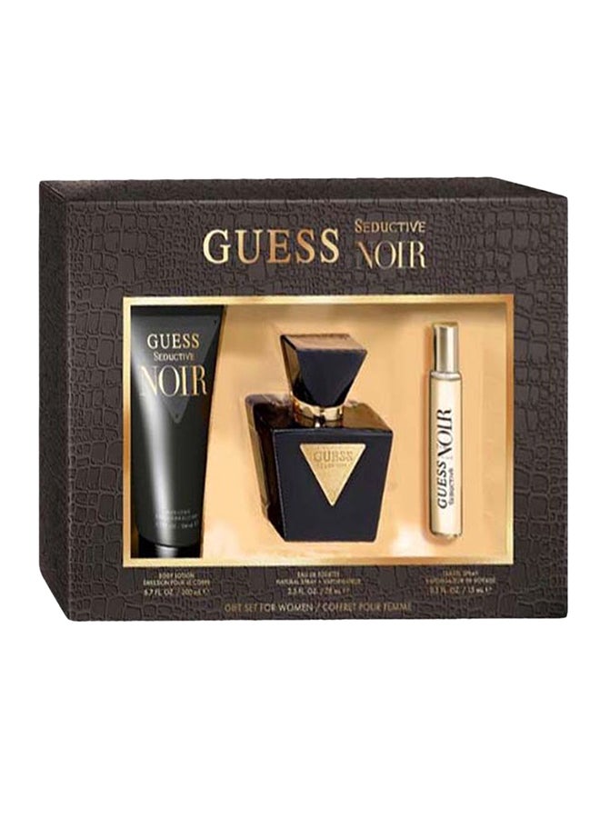 Seductive Noir Set (EDT + Travel Spray + Body Lotion) EDT 75 ml, Travel Spray 15 ml, Body Lotion 200ml EDT 75 ml, Travel Spray 15 ml, Body Lotion 200ml - v1627914904/N45714716A_1