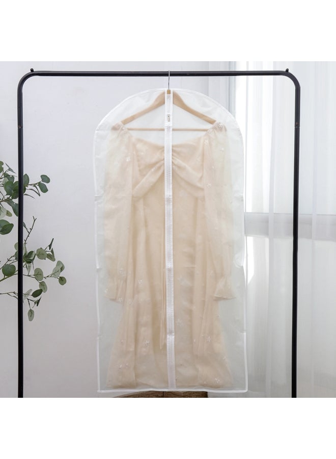 Generic 6-Piece Hanging Garment Storage Bag for Wardrobe with Full Zipper White  - Image 3