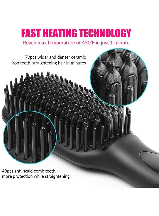 Hot Air Hair Straightener Brush Black - v1627963858/N49634986A_2