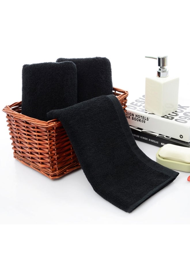 أو إي إم منشفة استحمام للوجه كبيرة وسميكة أسود 15 X 15 X 10سم - Image 2